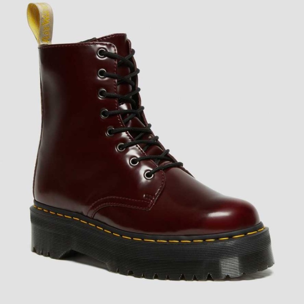Dr. Martens Vegan Jadon II in Cherry Red